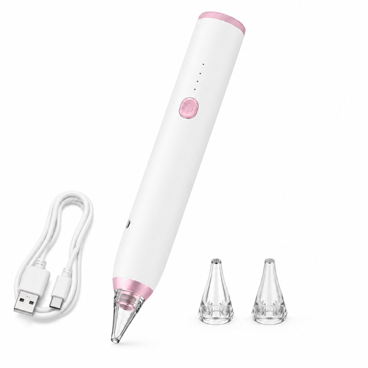Elektrische Diamond Painting Pen - Draadloze Pen voor Diamond Painting met Vacuümtechnologie - Wasvrije Accessoireset met 3 Snelheden en Oplaadbare Accu - Wit
