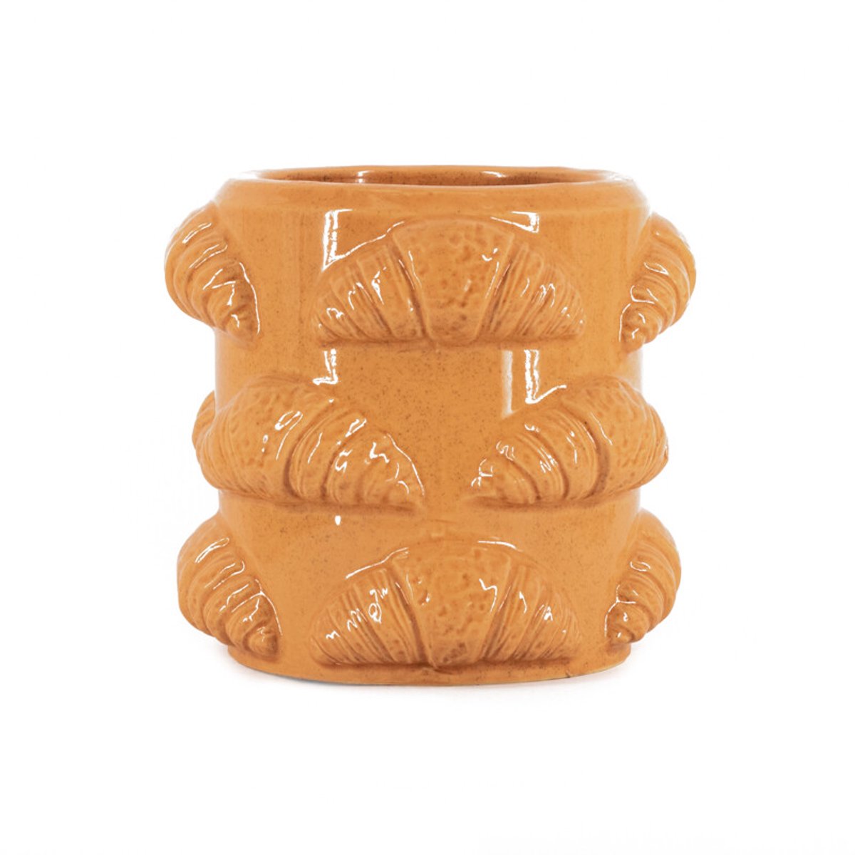 Aardewerk bloempot Croissants S