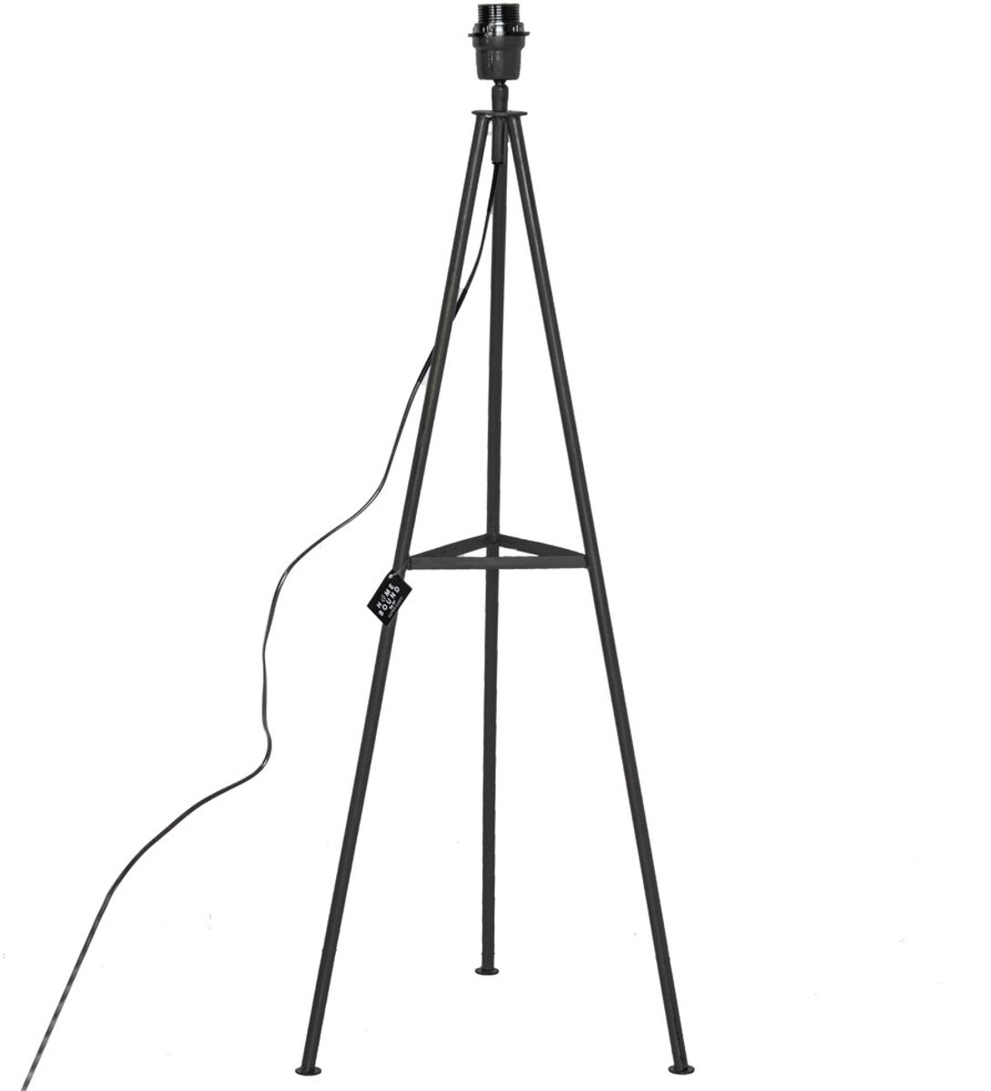Vloerlamp metaal zwart