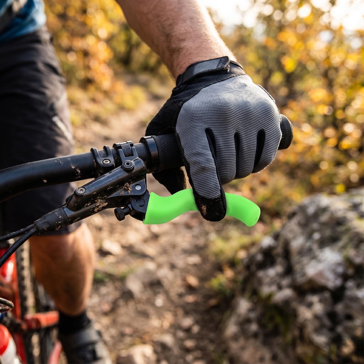 Fiets Remgreep Huls Antislip Handvatbescherming Groen Voor Racefiets en Recreatief Fietsen