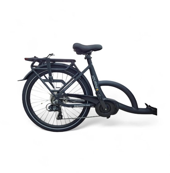 Vogue Journey Plus Elektrische Bakfiets - Mat Zwart met Zwarte Accenten - 48 cm — afbeelding 2