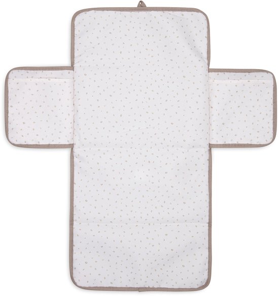 Jollein Verschoonmatjes met Opbergvakken - Cloudy Rib - Milky Coffee — afbeelding 5