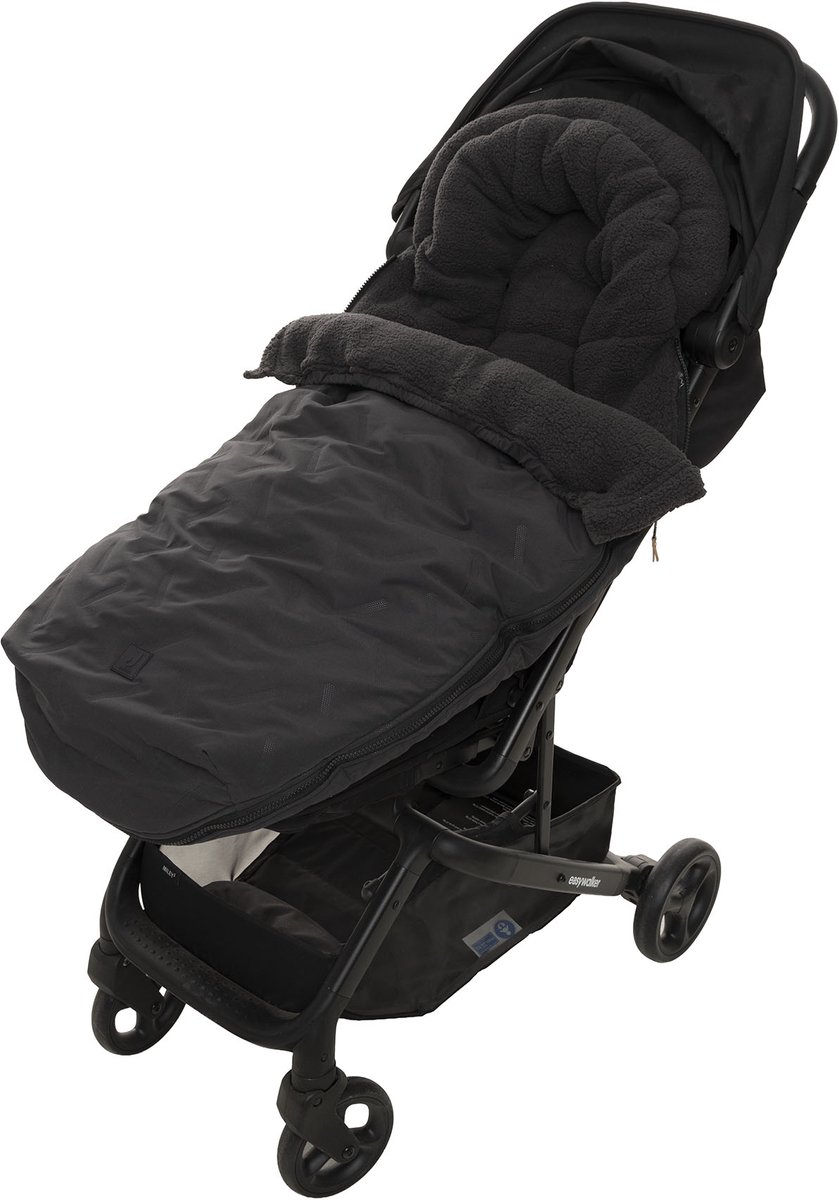Jollein Voetenzak buggy/kinderwagen Embossed Nearly Black – foto 7