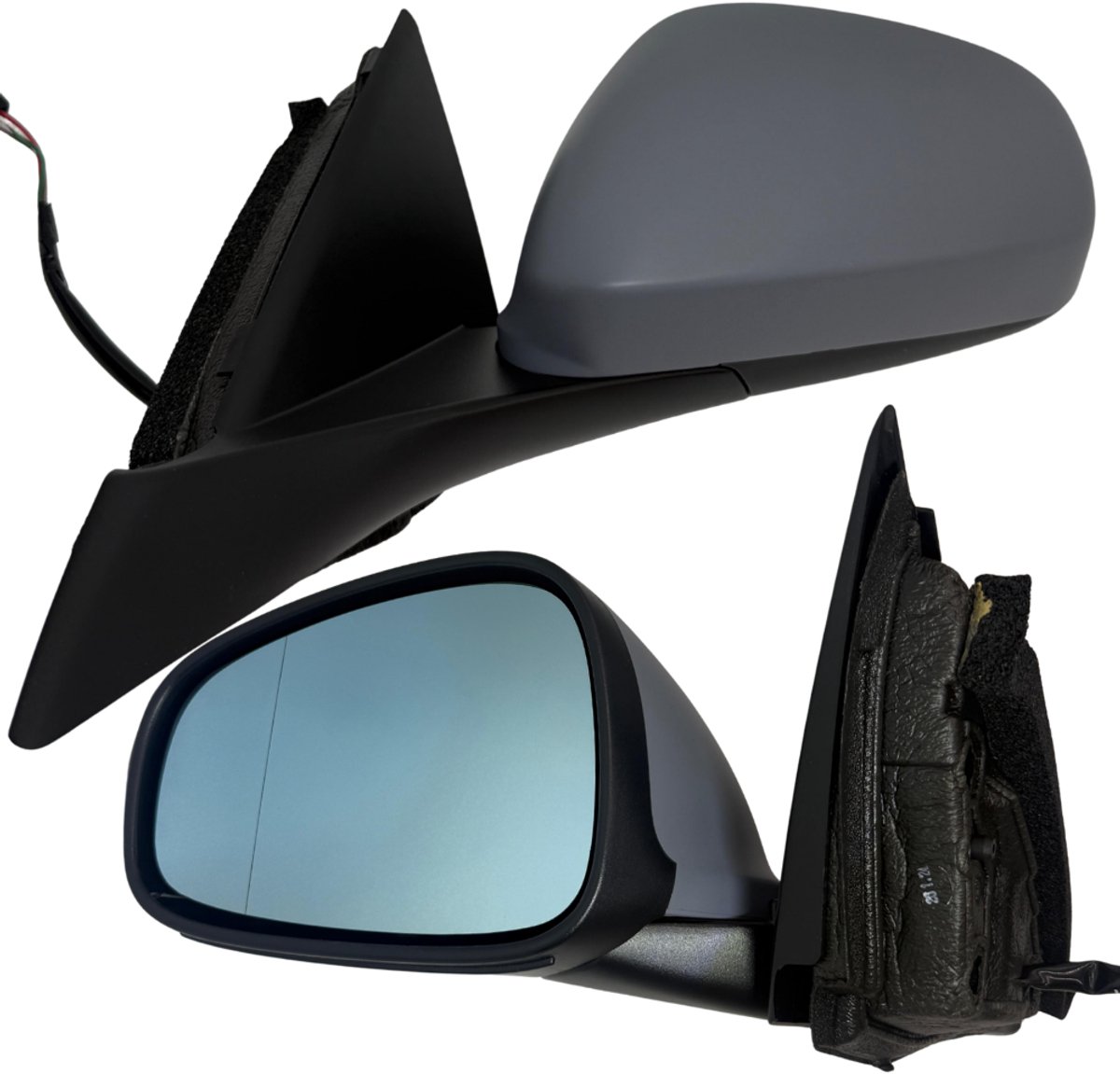 BILMAX Linker Buitenspiegel Vervanging voor Alfa Romeo Giulietta (940) 2010–2020, Elektrisch Verstelbaar, Verwarmd, Blauw Getint Glas, Gegrond, 5-Pins (Bestuurderszijde)