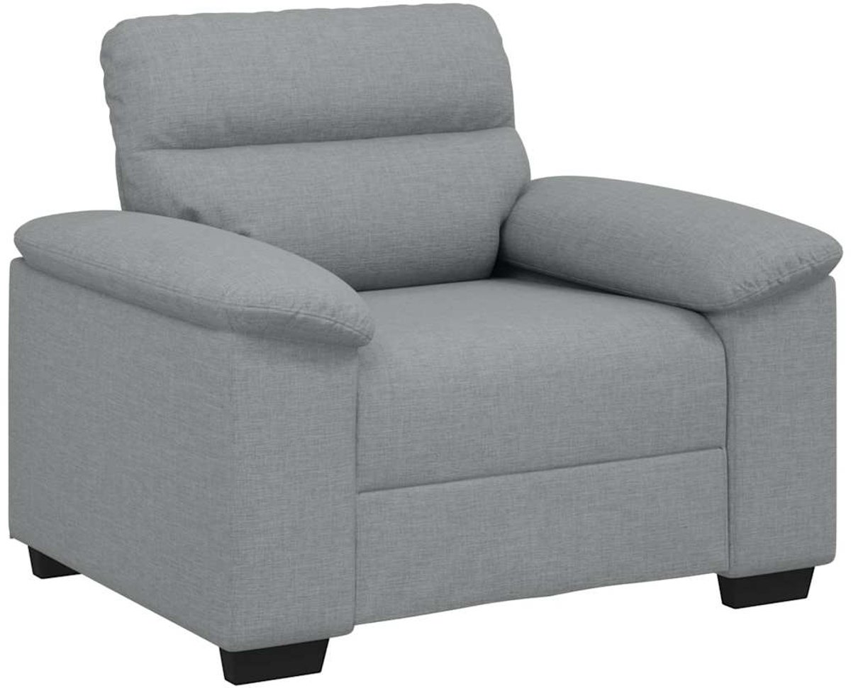 vidaXL Fauteuil - 100x81x84 - cm - stof - lichtgrijs