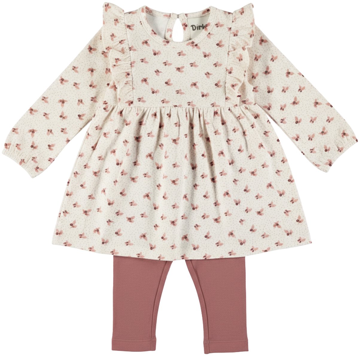 Dirkje Meisjes 2-delige Kledingset - Antique white