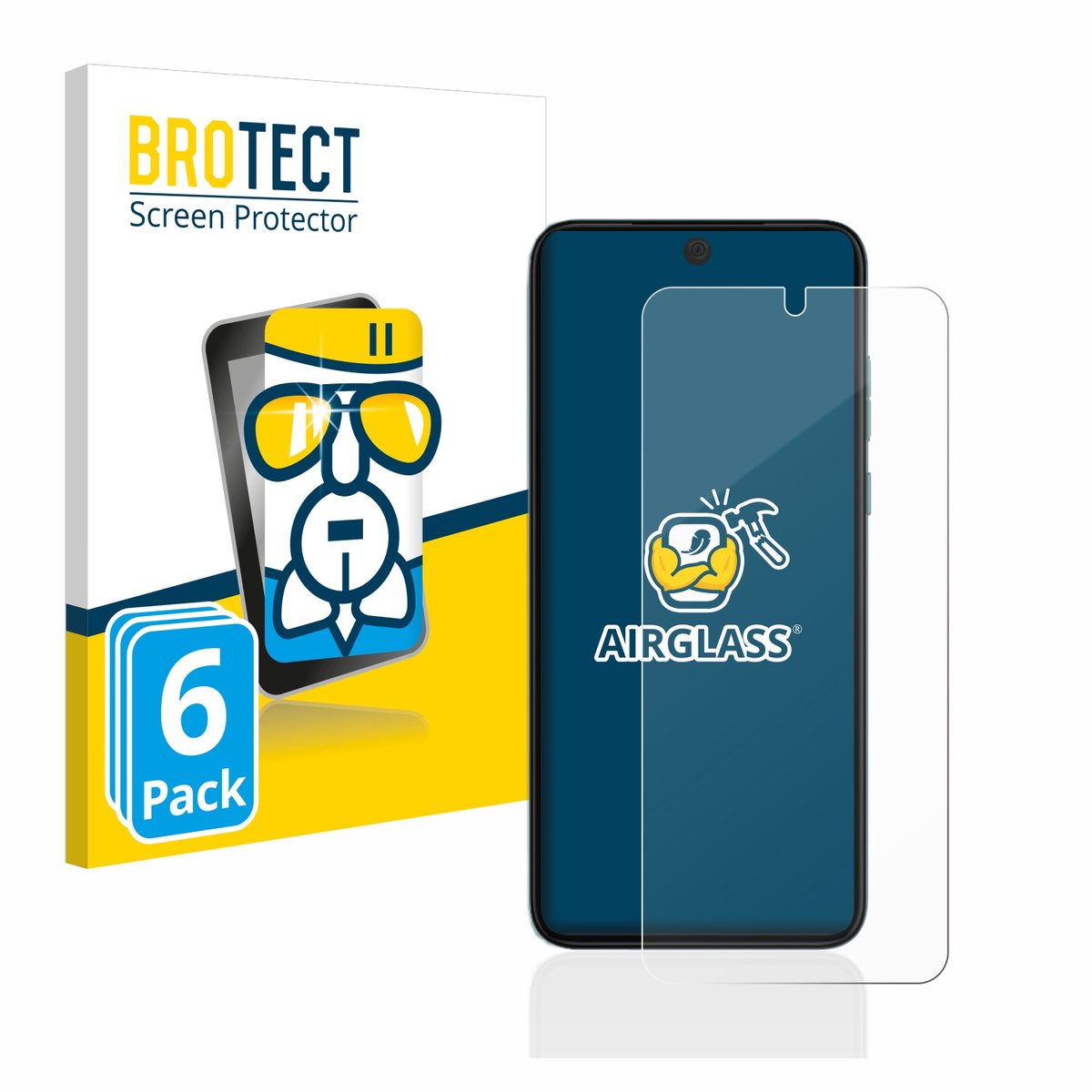 Screenprotector 6 Stuks voor Motorola Edge 30 Neo Beschermglas transparant