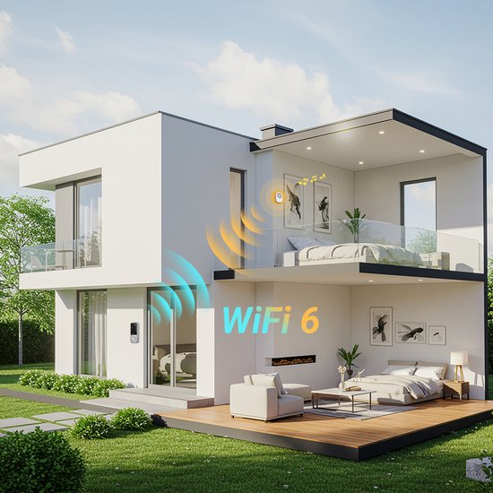EZVIZ HP8 Slimme Videodeurbel met Chime - Draadloze Deurbel met Camera - 3K, Nachtzicht & Persoonsdetectie - Eenvoudige Installeren - Wifi 6 van EZVIZ — afbeelding 4