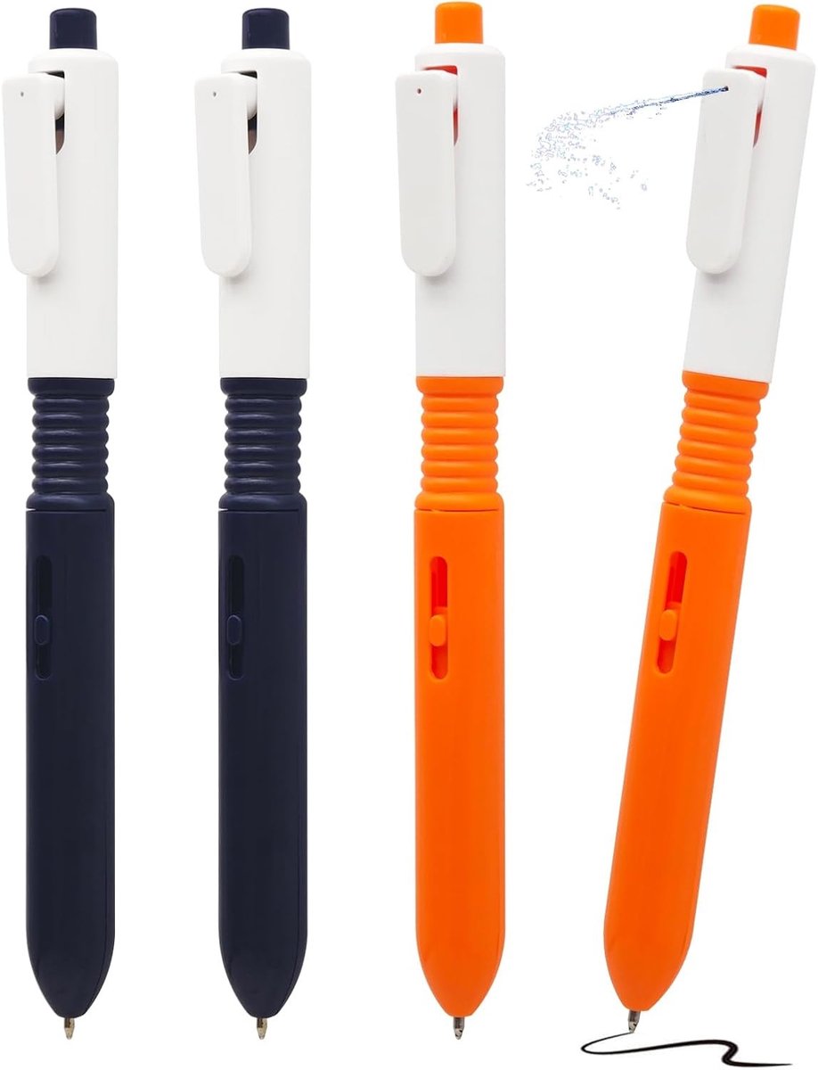 Spuitpen - Blauw - 2-in-1 Beschrijfbare Waterspuitpen - Voor School en Kantoor