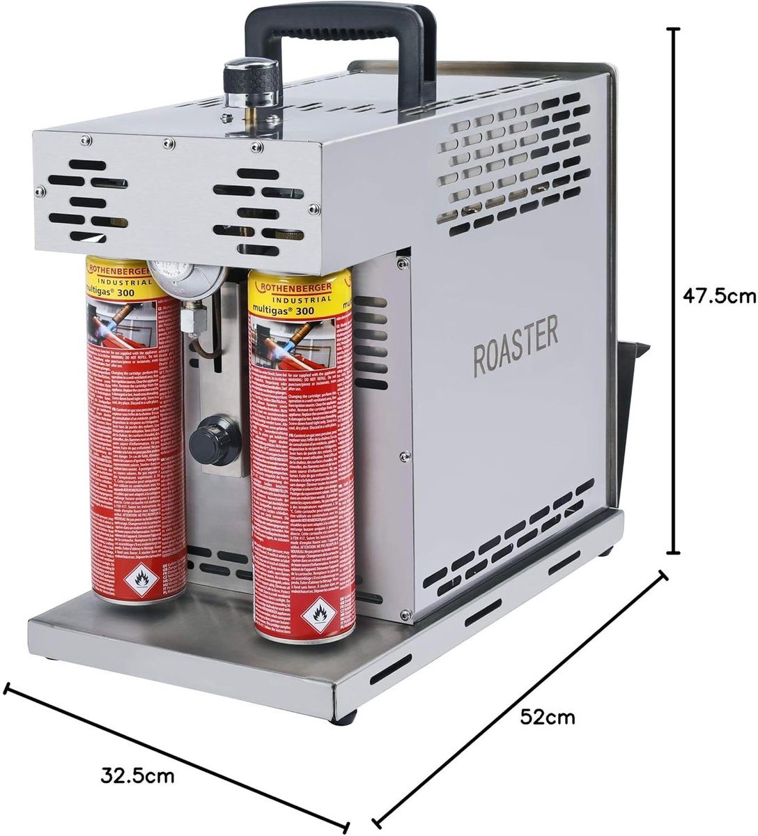 ROTHENBERGER Industrial THERMO ROASTER TO GO Gasgrill inkl. 3 x Multigas 600 ml + Handy Roaster - 1500004410