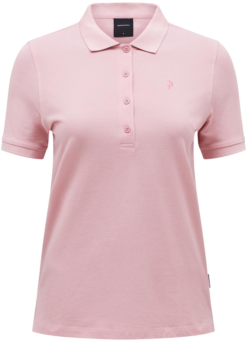 PEAK PERFORMANCE - W Classic Cotton Polo - l - Warm Blush
