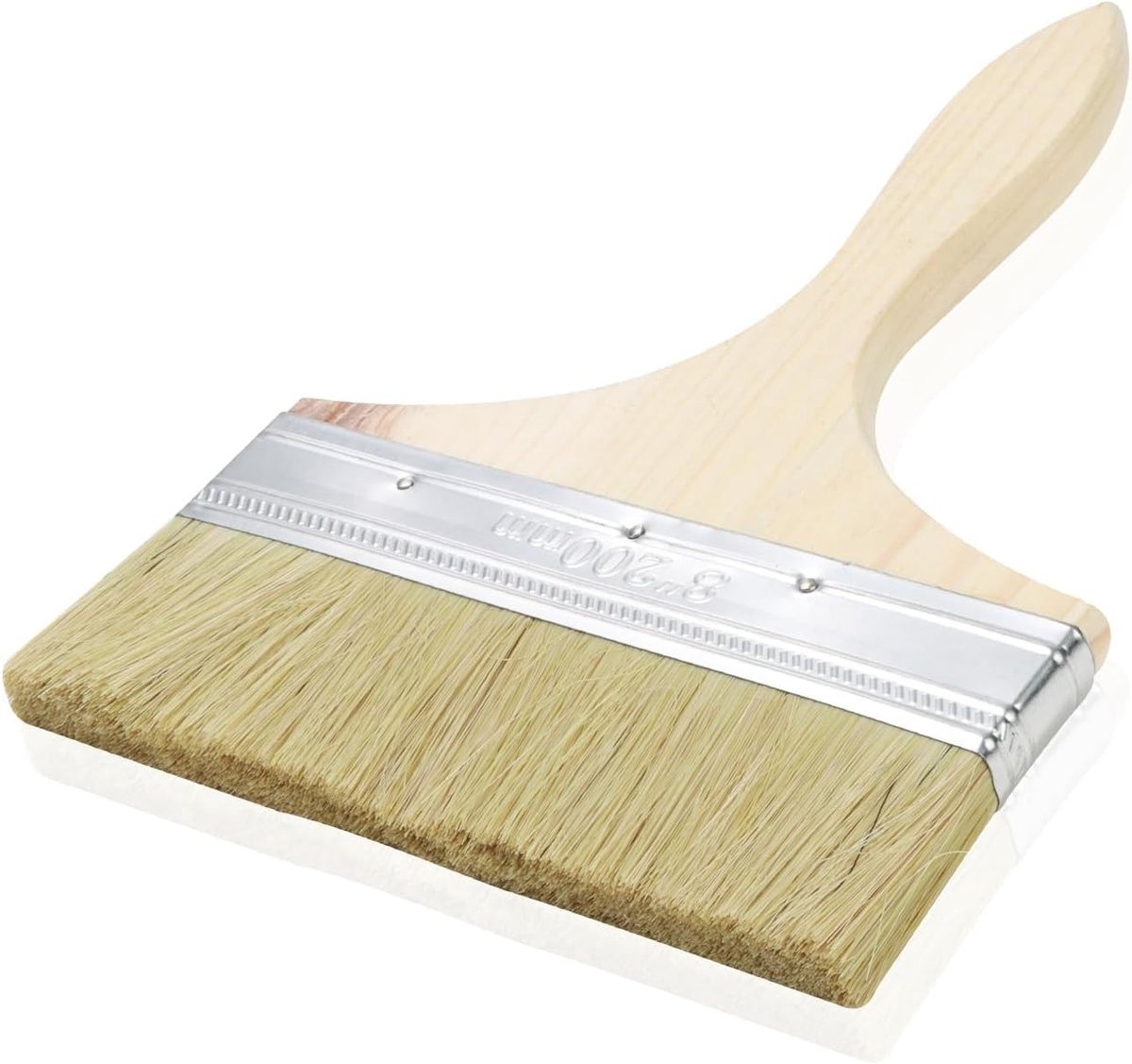 200 mm Buitenverf Kwast voor Olie, Vernis en Beits - Brede Platte Kwast voor Perfecte Afwerking