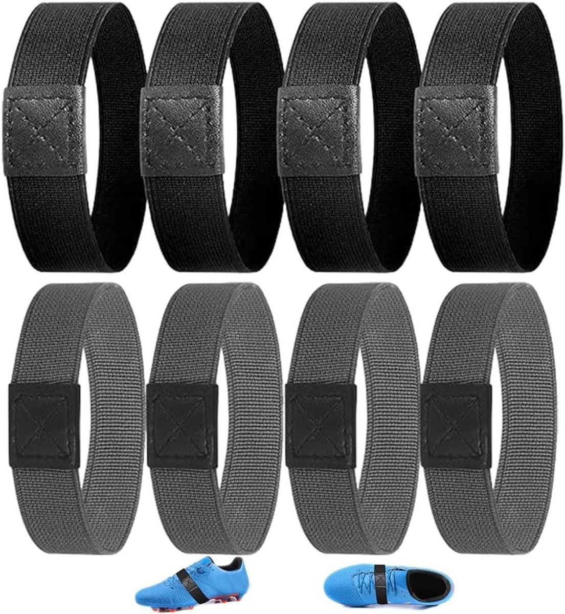 Verstelbare elastische veters voor schoenen, knooploze snelveterset voor hardlopen, sport en dagelijks gebruik, meerkleurig en praktisch