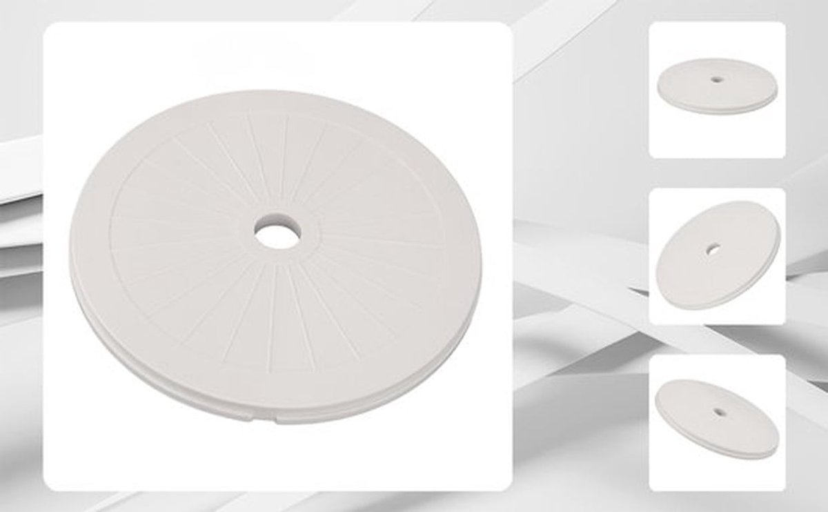 Zwembad skimmerdeksel - Duurzame kunststof vervangingsdeksel - 8 inch doorzichtig skimmerdeksel - Zwembad- en spa-accessoires - 2 stuks