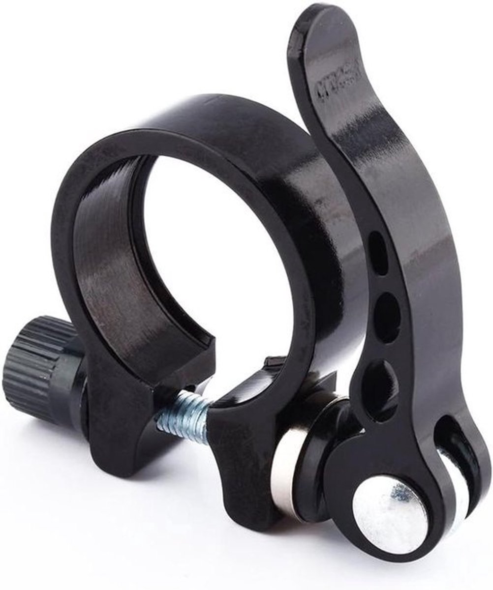 Zadelpenklem Fiets - Zadelklem Quick Release - Fiets Zadel Verstellen - CNC Gefreesd Aluminium - 318 mm - Zwart
