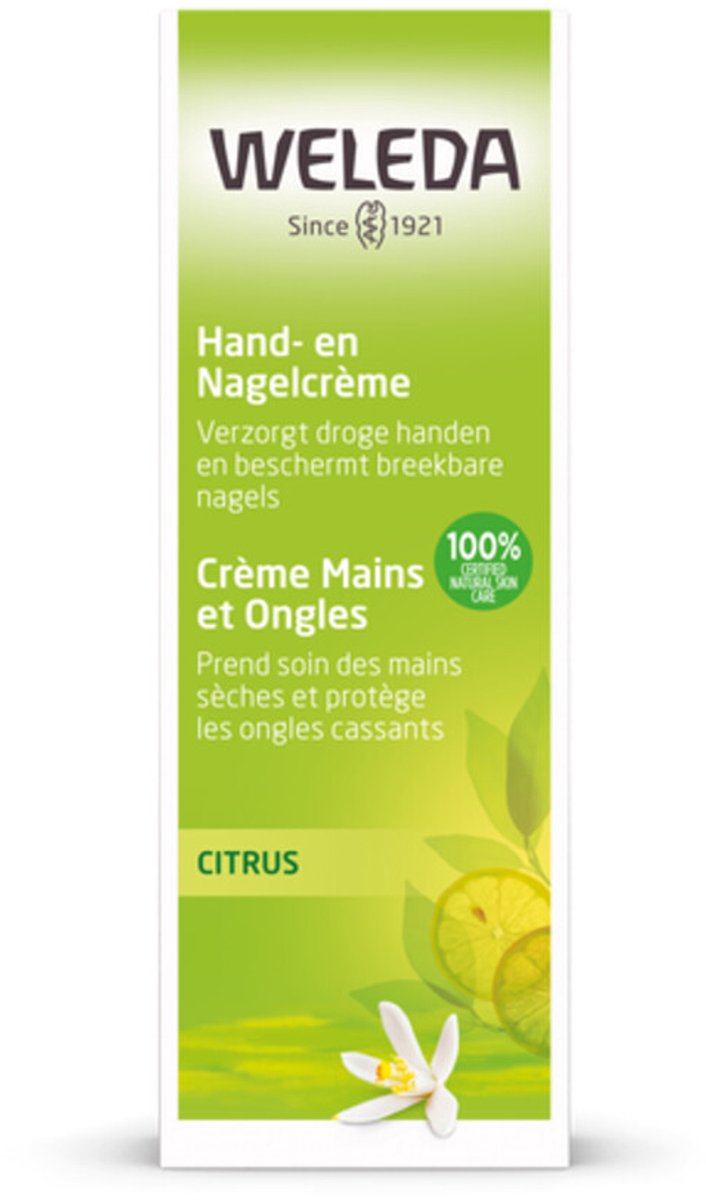 WELEDA - Citrus Hand- en Nagelcrème - 2 x 50 ml - Voordeelverpakking