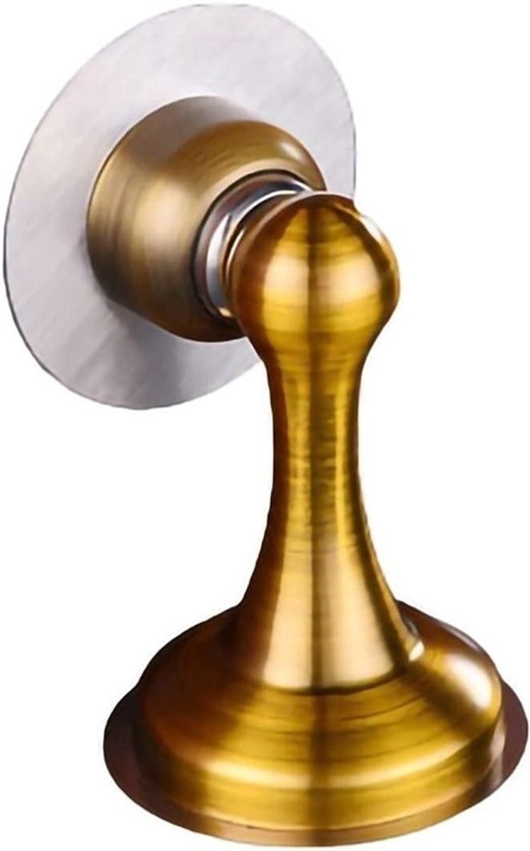 Magnetische Deurstop - Deurvastzetter Wandbeschermer - Deuren Open Houden - Sterke Magnetische Aantrekkingskracht - 1 Stuk - Geel Brons