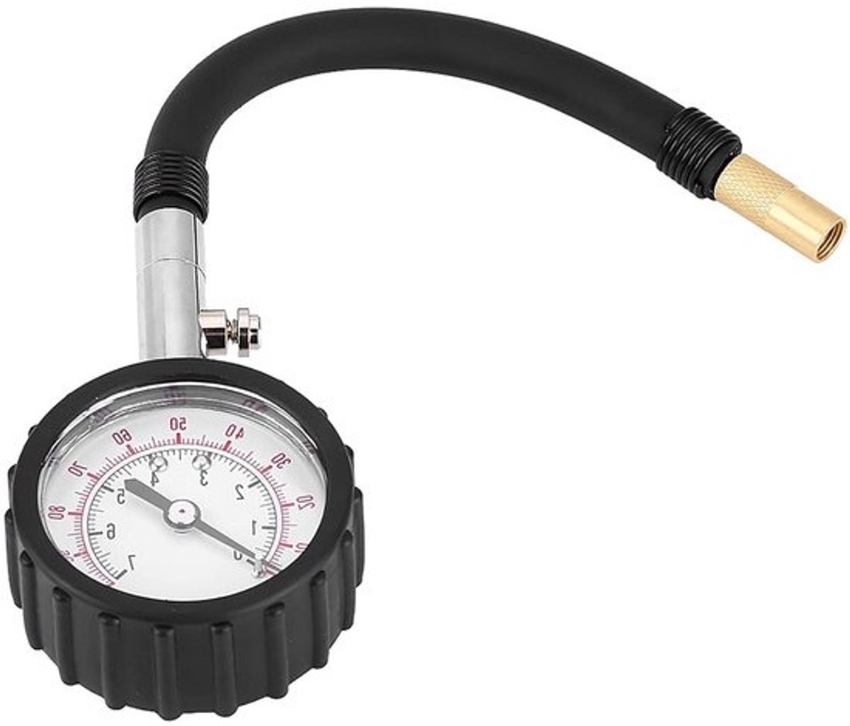 Bandenspanningsmeter - Bandenmeter Luchtmeter - Bandenonderhoud - Dubbele Schaal - 0-100 PSI - Zwart