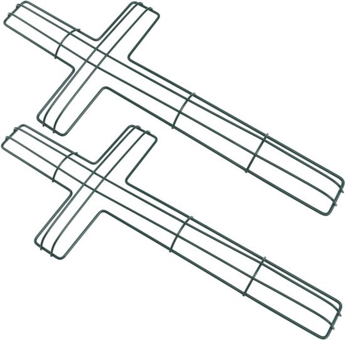 Krans Frames - Kransringen IJzer - Bloemstuk Maken - Kruisvormig Ontwerp - 40x18 cm - Groen