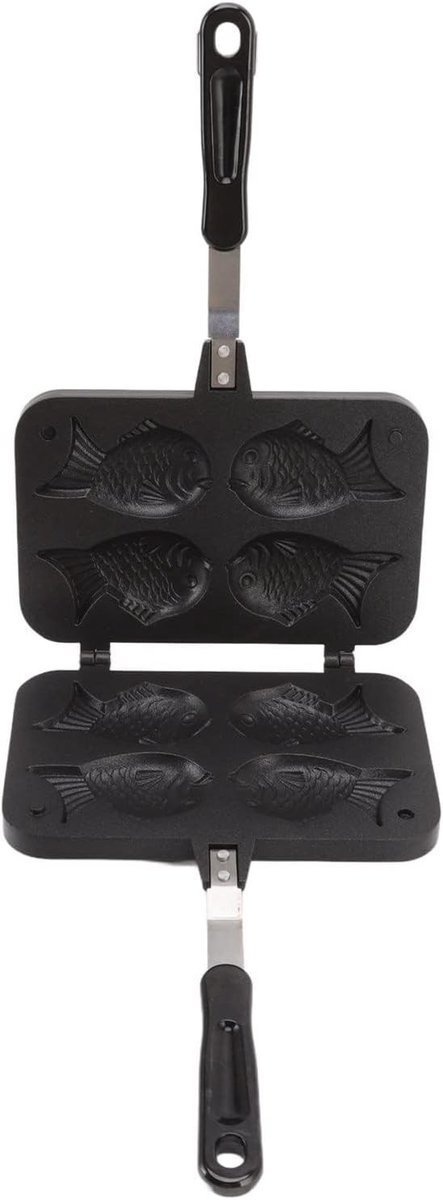 Visvormige Cakepan voor Taiyaki - Antiaanbakbare Dubbele Bakvorm voor Wafels en Taarten