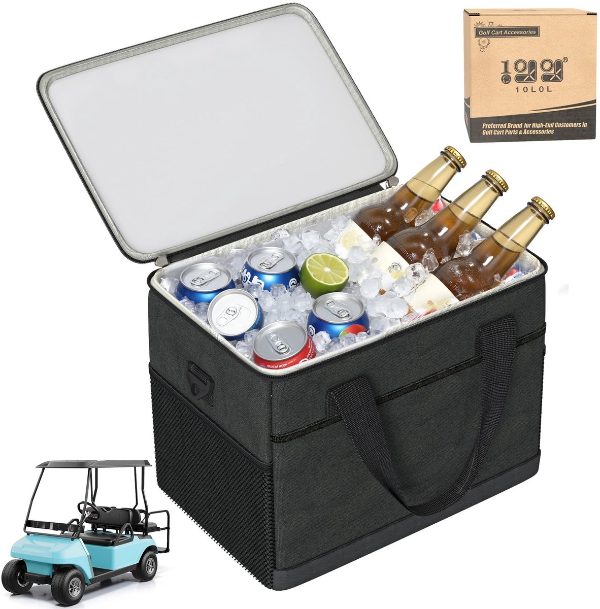 Golf Cart Koeltas - 27L Waterproof met meerdere vakken - Voor en Club Car