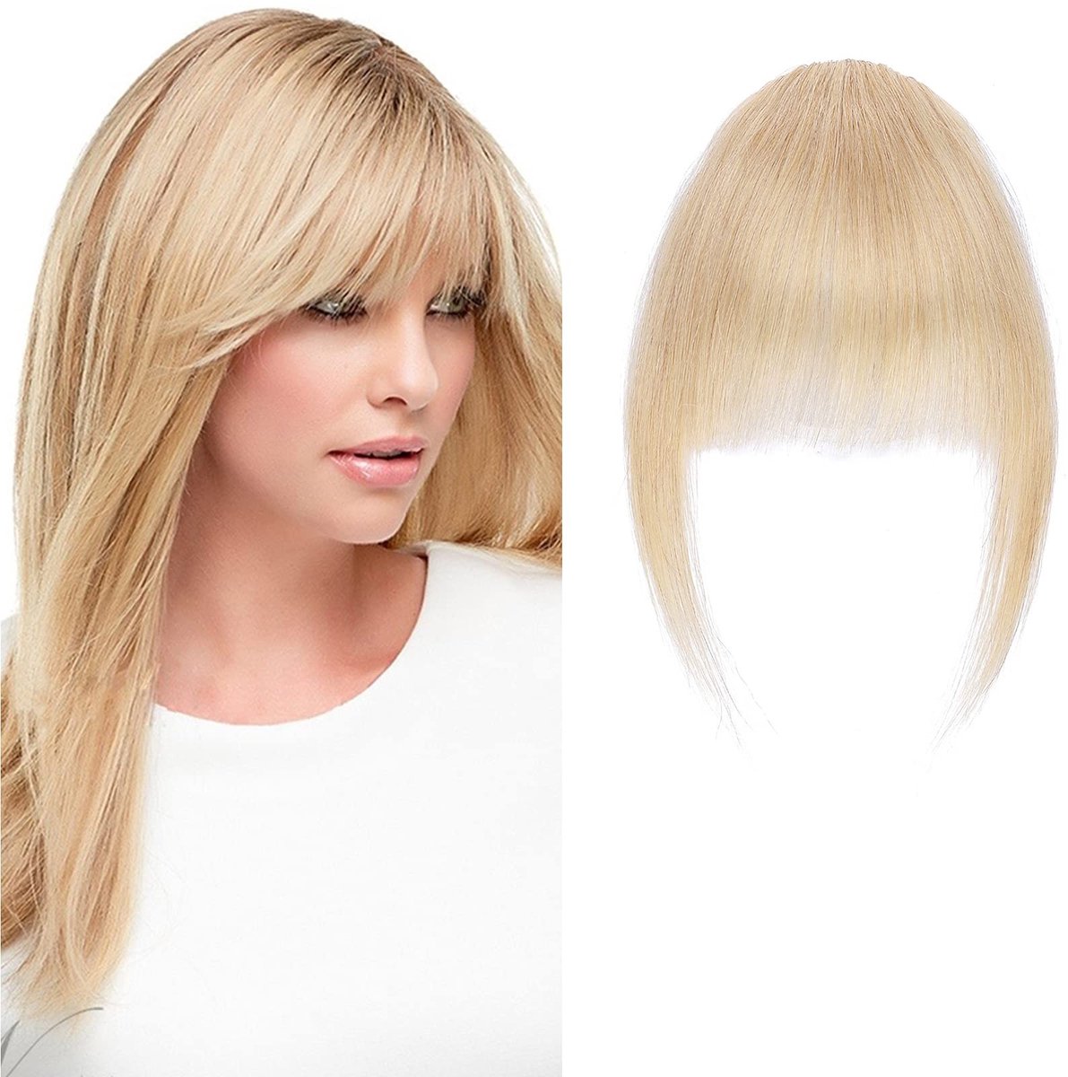 Clip-In Haarstuk - 100% Menselijk Haar - Medium Blond