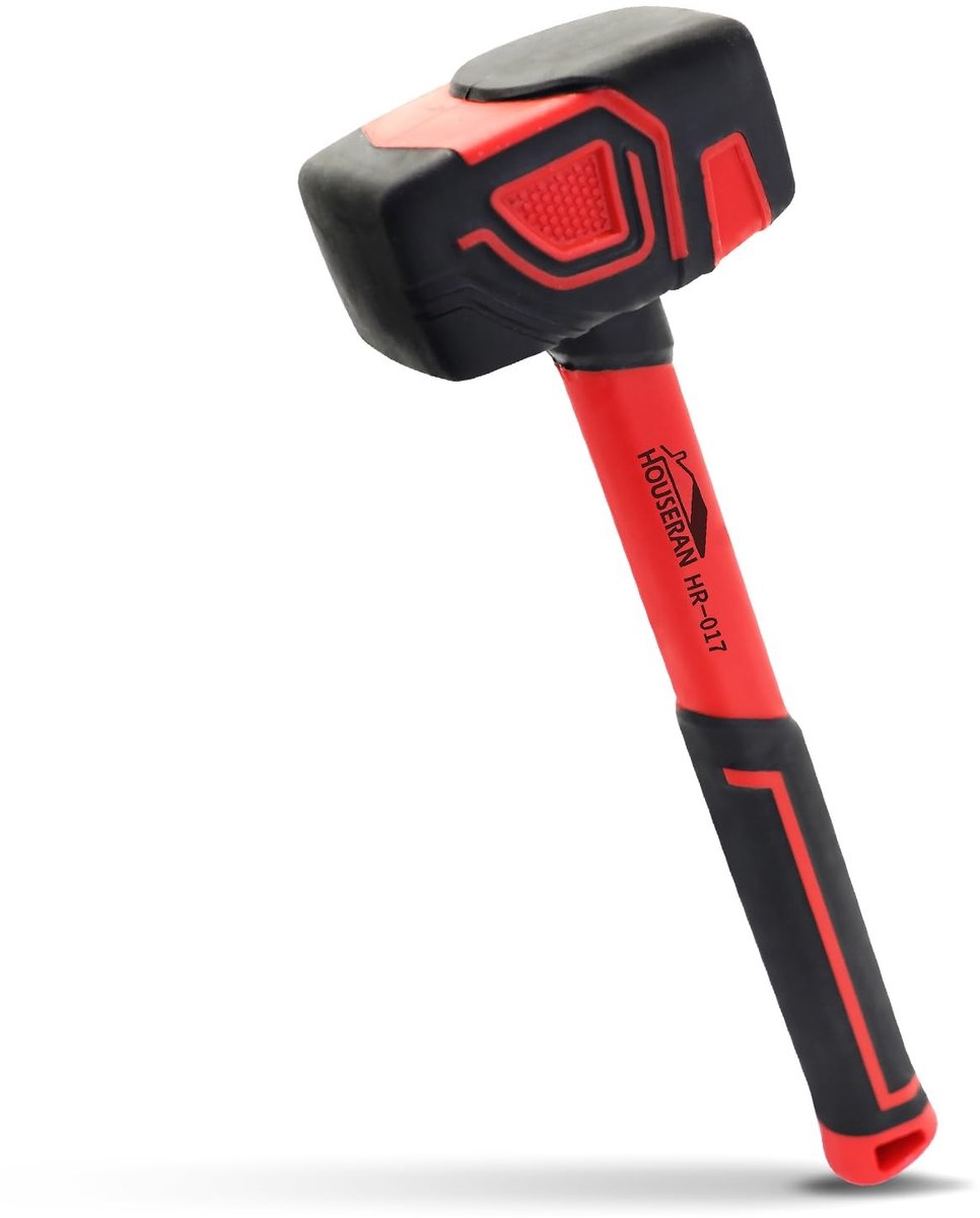 Rubber Hamer - 350 g met Zachte Impactoppervlak
