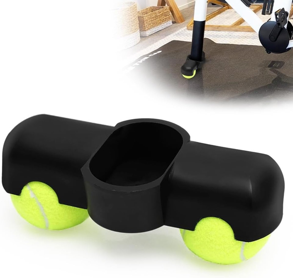 Rocker Plate Voeten voor Indoor Cycling, Fiets Trainer Adapter met Tennisballen, Geschikt voor Wahoo Kickr Core en Roller Trainer, Ideaal voor Thuisgebruik