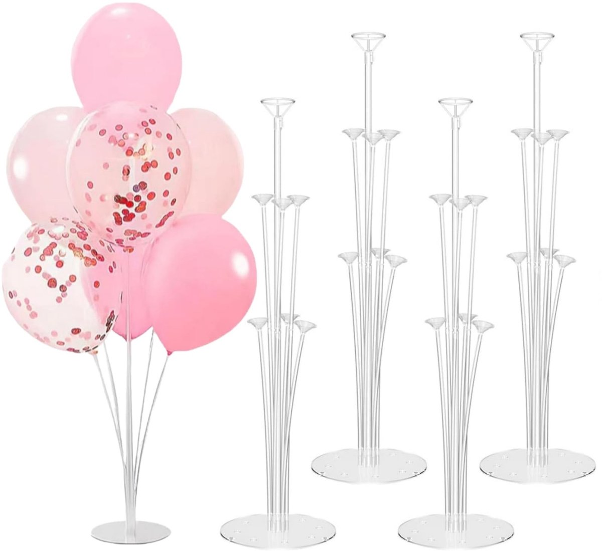 4 Sets Balloon Stand Kits - Voor Feestdecoraties