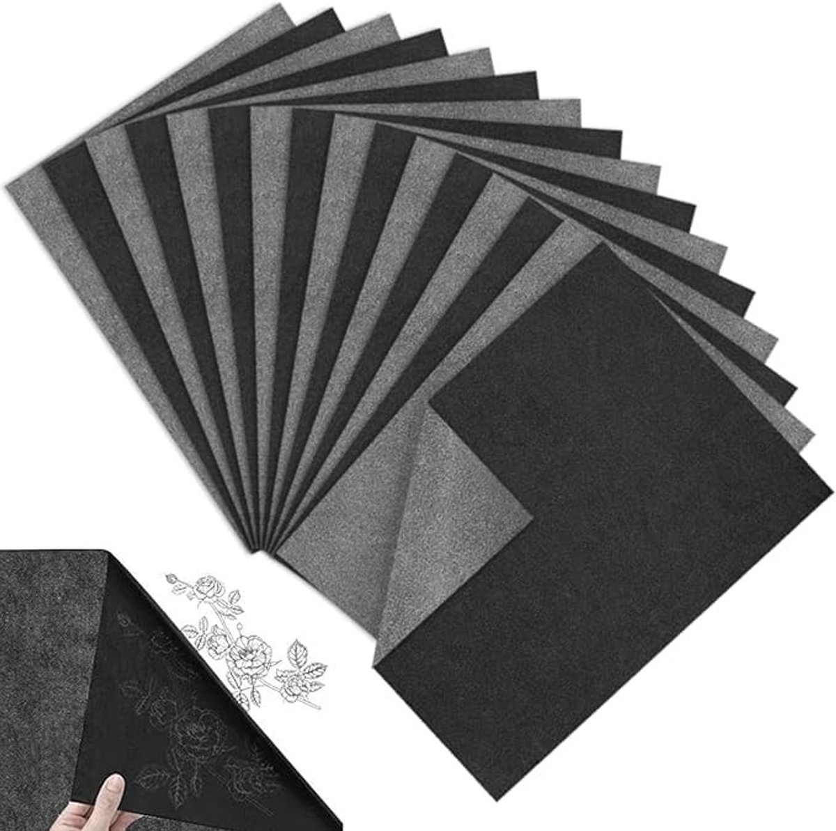 Carbon Transfer Papier - A4 - 100 Stuks - Zwart