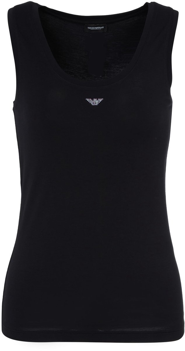 Dames Tanktop met Ronde Hals - Zwart