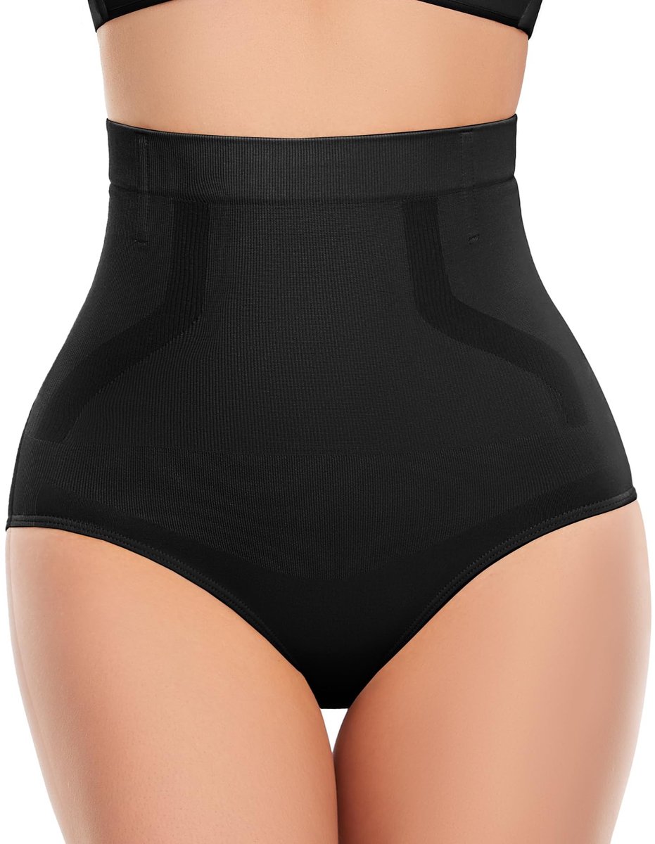 Tummy Control Shapewear Onderbroek - Zwart - M