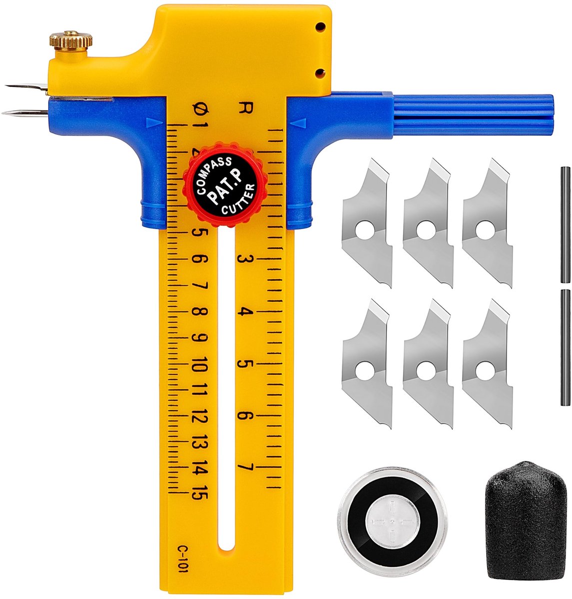 Plastic Cirkel Snijder - Verstelbaar voor Circles van 1-15 cm