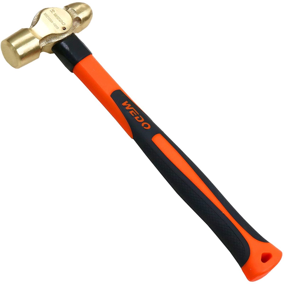 Ball Peen Hamer - Messing Kop met Glasvezel Handvat