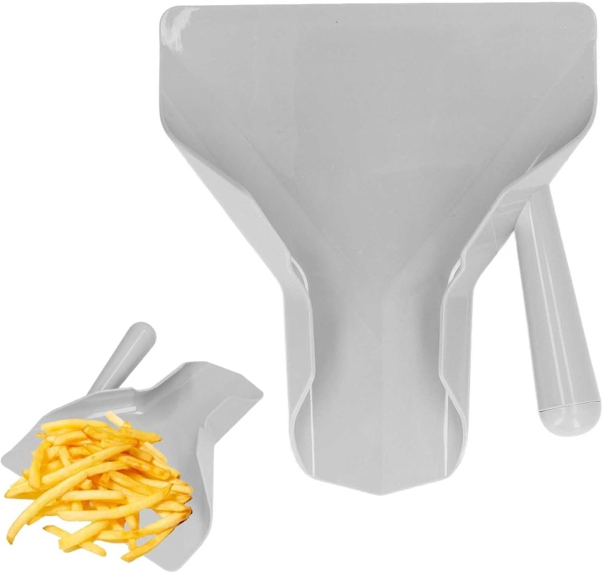 Frieten Schop Handvat voor het Maken van Perfecte Chips en Popcorn - Keukengerei Bundel met Dredge en Spatel voor Eenvoudig Serveren