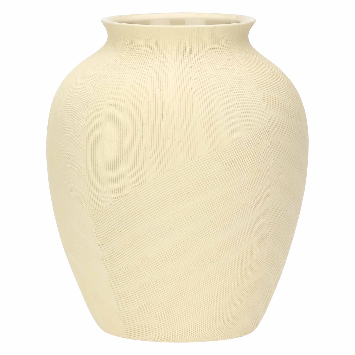 XL Vaas van Keramiek - Beige - 25x25 cm