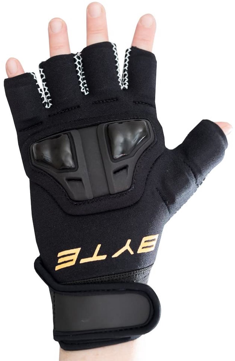 Hockey Knuckle Handschoen voor Links - Zwart Oranje
