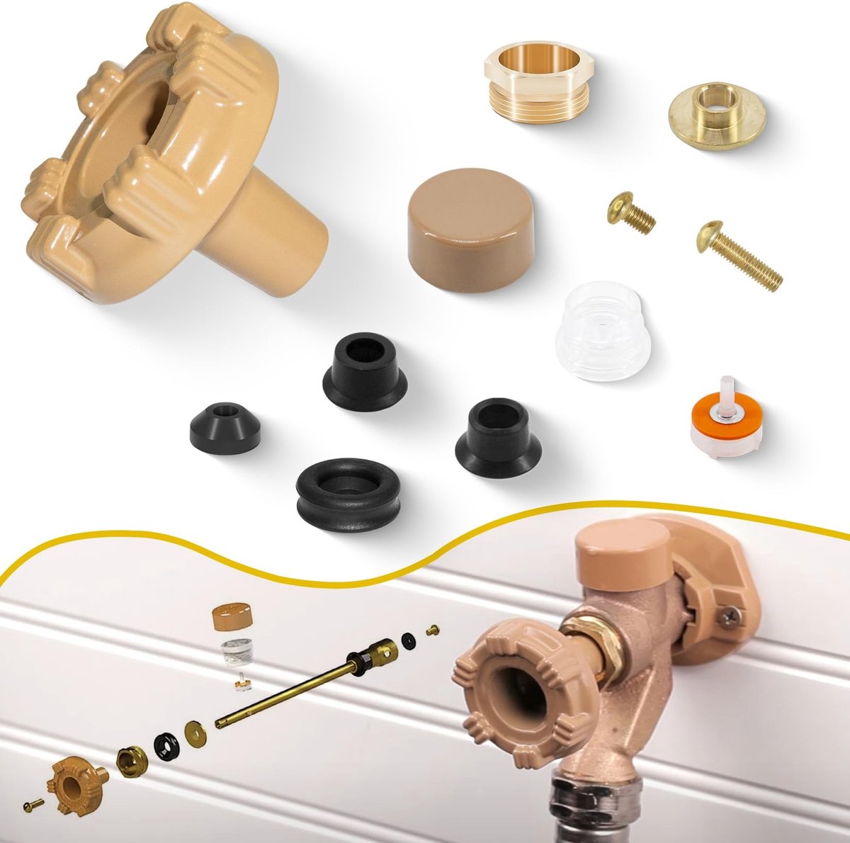 Buitenkranen Reparatieset - RK-17MH met Metaal Handvat
