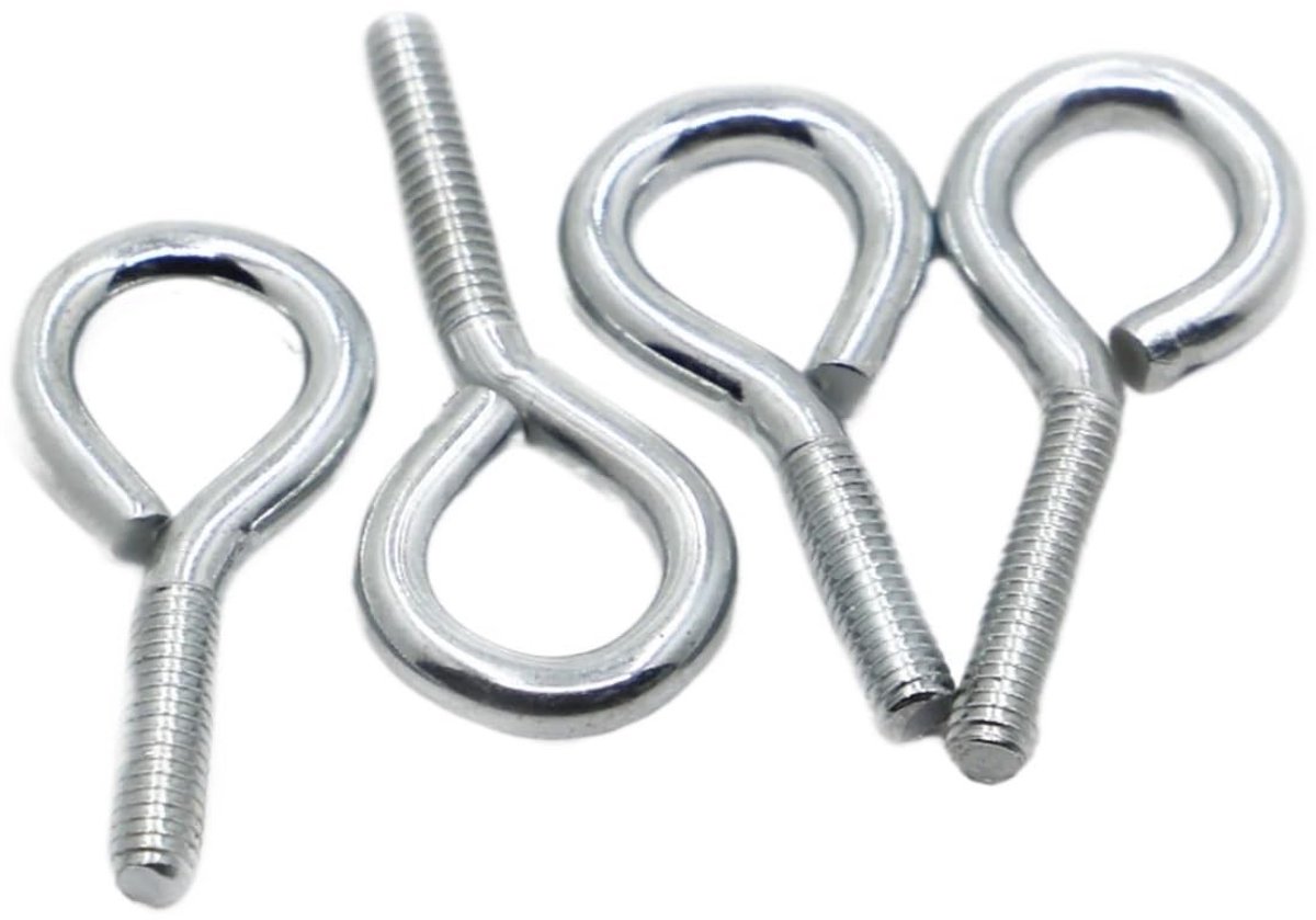 Schroeven met oogje - Verzinkt staal - M3 t/m M10 - 10 stuks