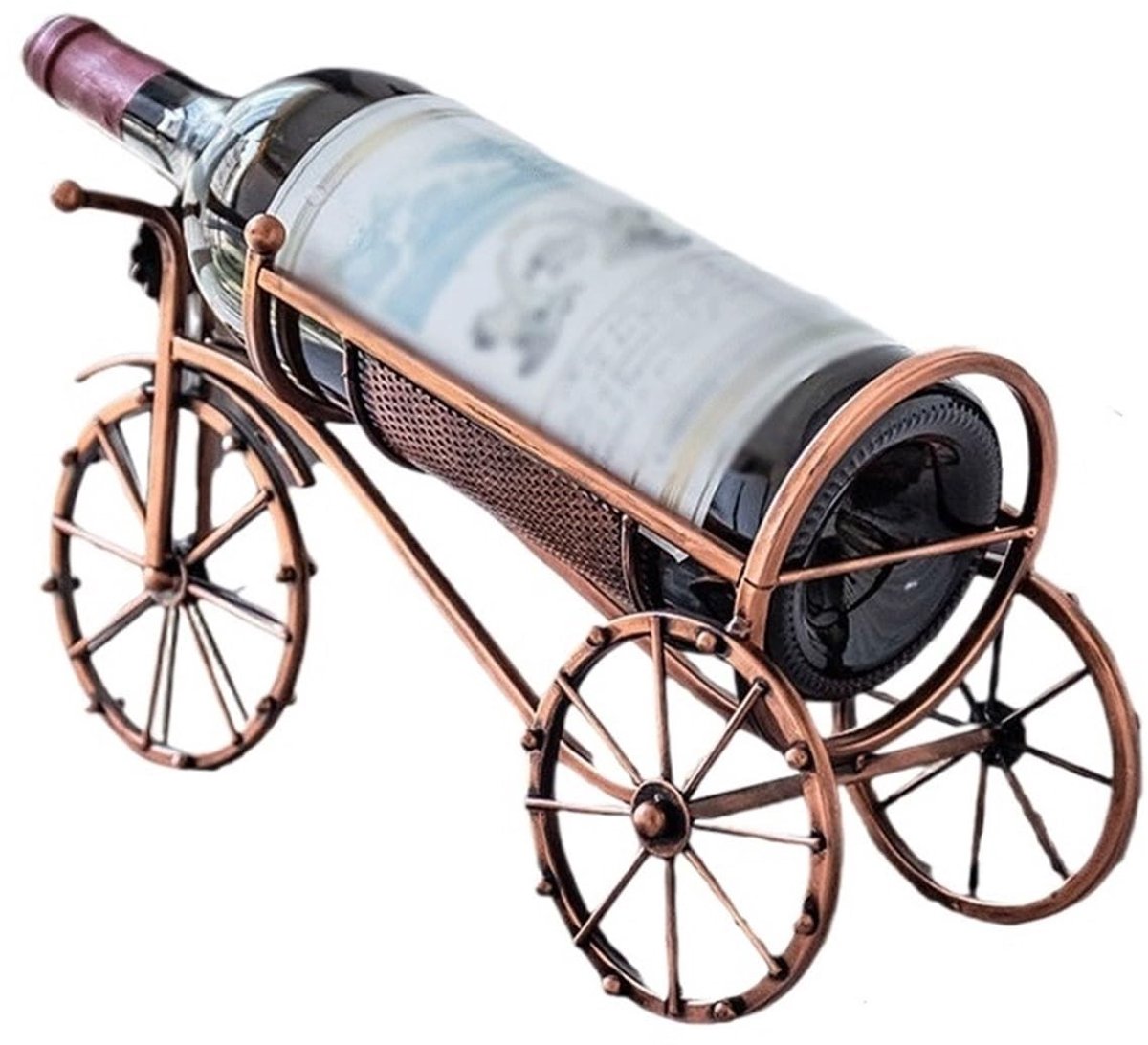 Wijnrek - Vintage smeedijzeren ontwerp - Ruimtebesparend