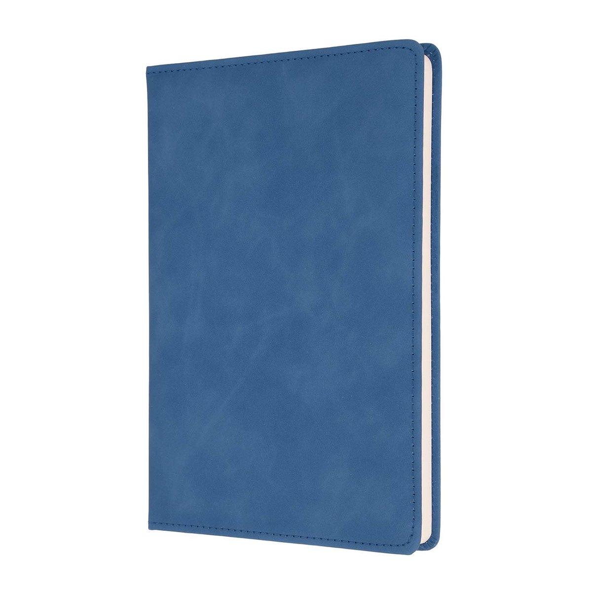 Lederen Notebook A5 - Gelijnd Papier - Donkerblauw