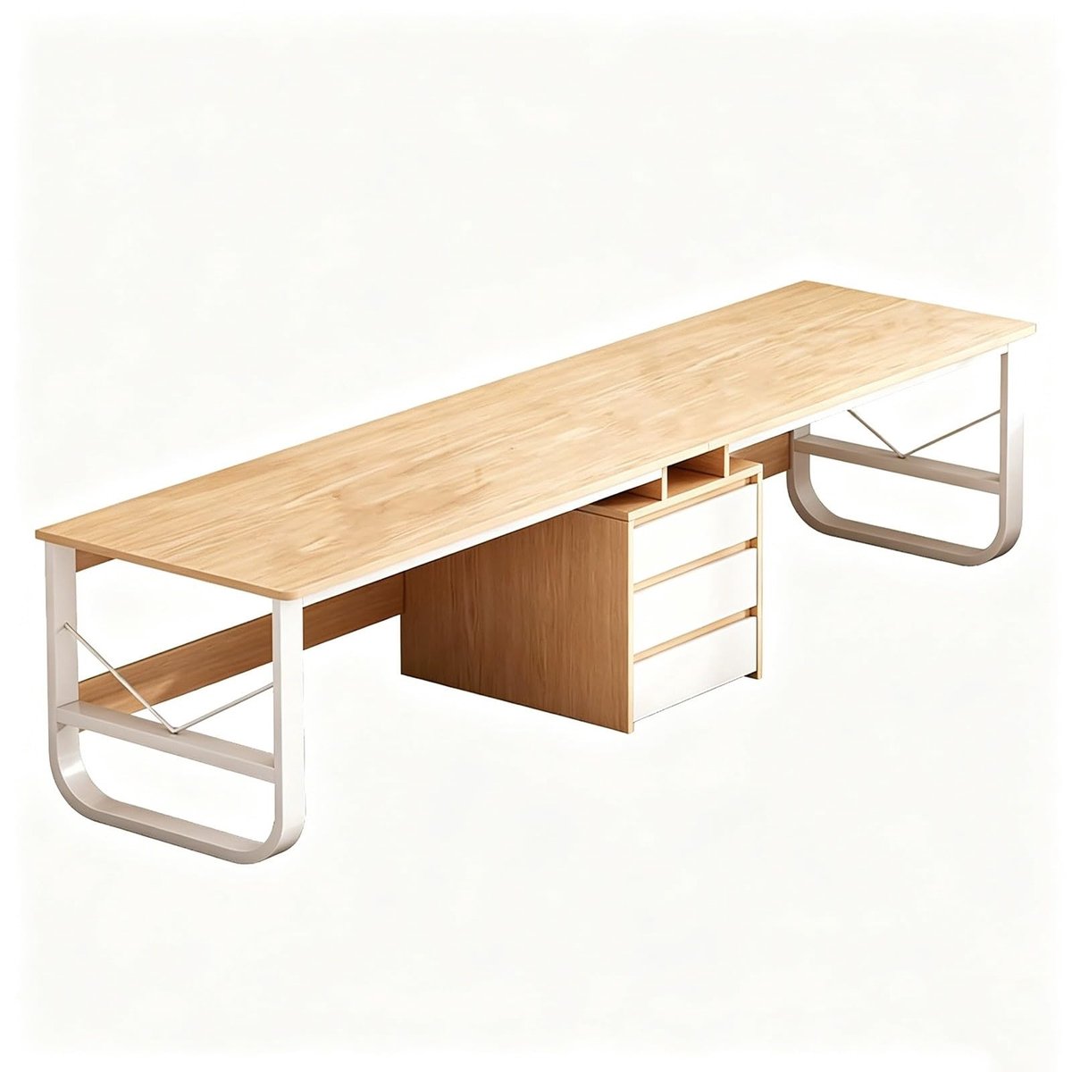 Tweepersoons Bureau - Extra Lange Computerbureau 240CM met Lade