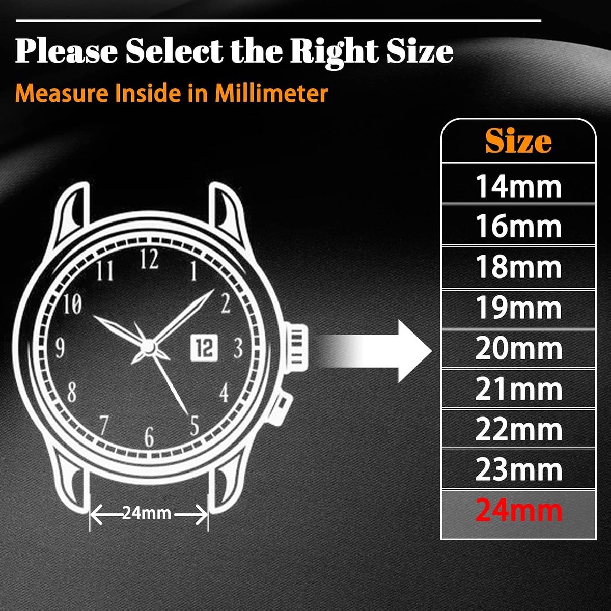 Leren Horlogeband met RVS Sluiting - Vervangband voor 18 mm, 20 mm, 22 mm en 24 mm - Geschikt voor Mannen en Vrouwen met Alligator Motief