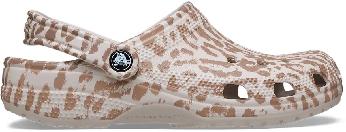 Crocs Classic Pop Animal Klompen Beige EU 41-42