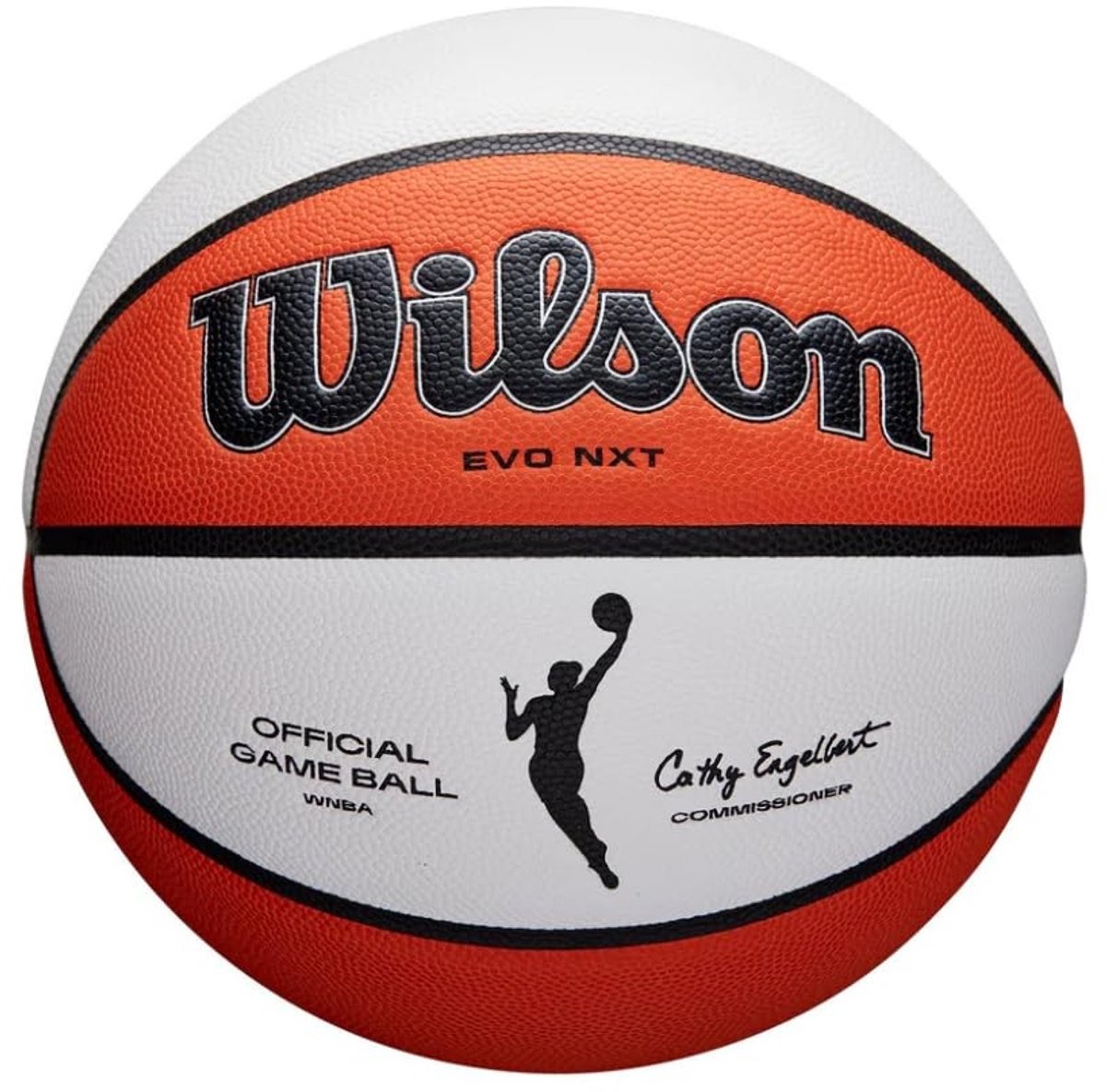 Officiële Basketbal - Binnengebruik, maat 6, bruin/wit