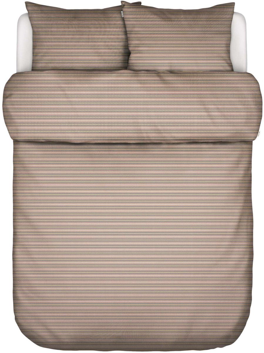 Duvetcover Soft Sun - Gestreept, 240x200/220 cm, 100% biologisch katoen