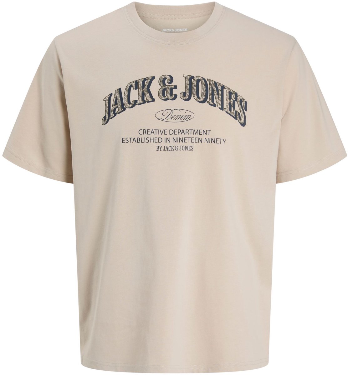 JACK & JONES PLUS - JJEDENVER LOGO TEE SS O-NECK SN PLS Heren T-shirt