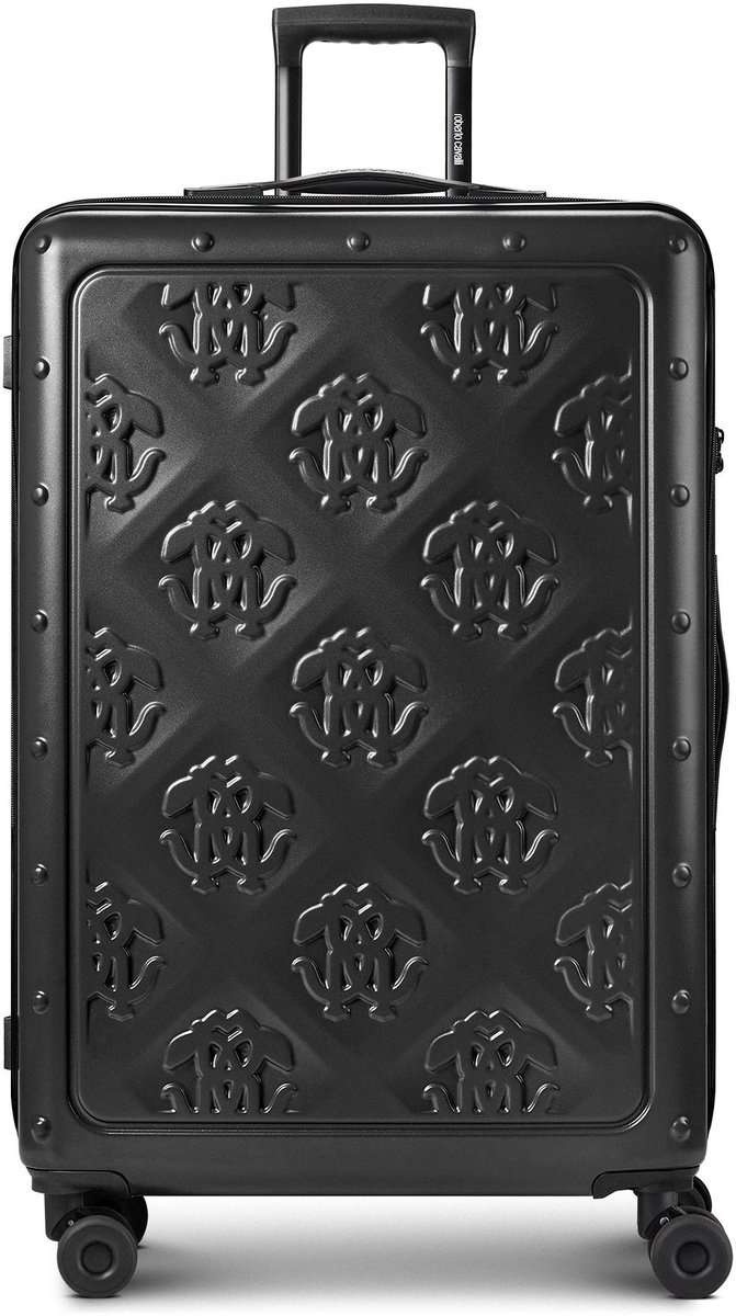 Roberto Cavalli Florence 4 wielen Trolley 74 cm met uitbreidingsplooi - Harde bagage - TSA slot - black