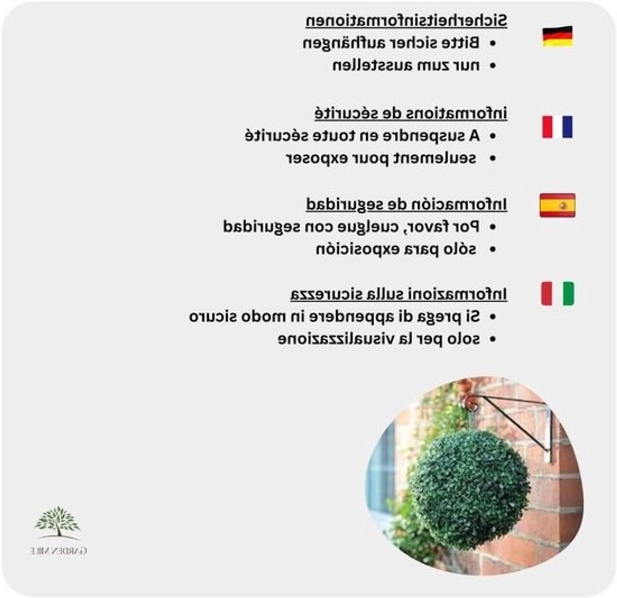 Kunst Buxusbal - Nep Plant Bal - Tuin Decoratie - UV-bestendig Weerbestendig - 40 cm - Groen