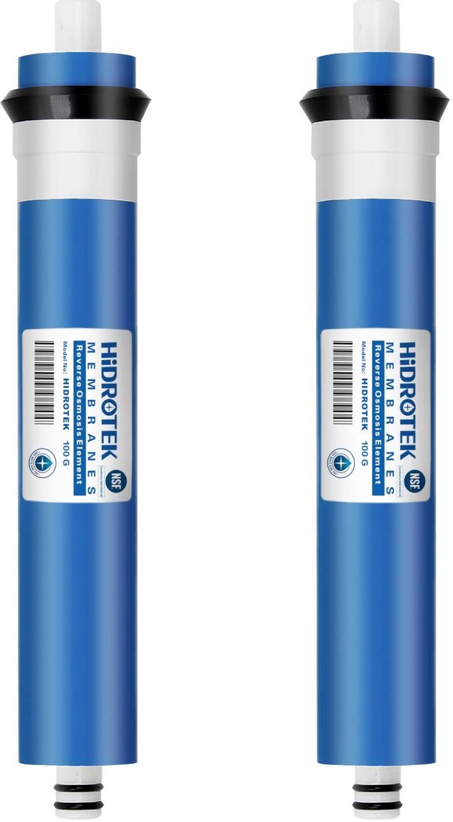 Reverse Osmosis Membrane 100 GPD - Verwijdert 1000+ verontreinigingen - 2-Pack